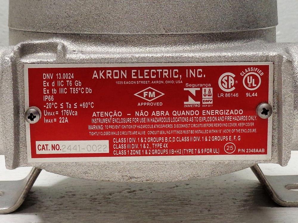 Akron Electric 6-Wire Junction Box, #2441-0022 